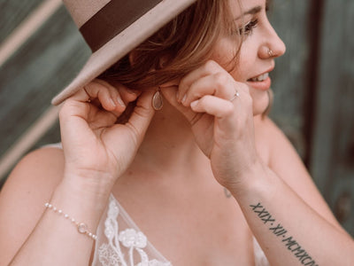 Gems & Pearls: Perlen & Rosenquarz Armband | vergoldet, rosévergoldet, silber