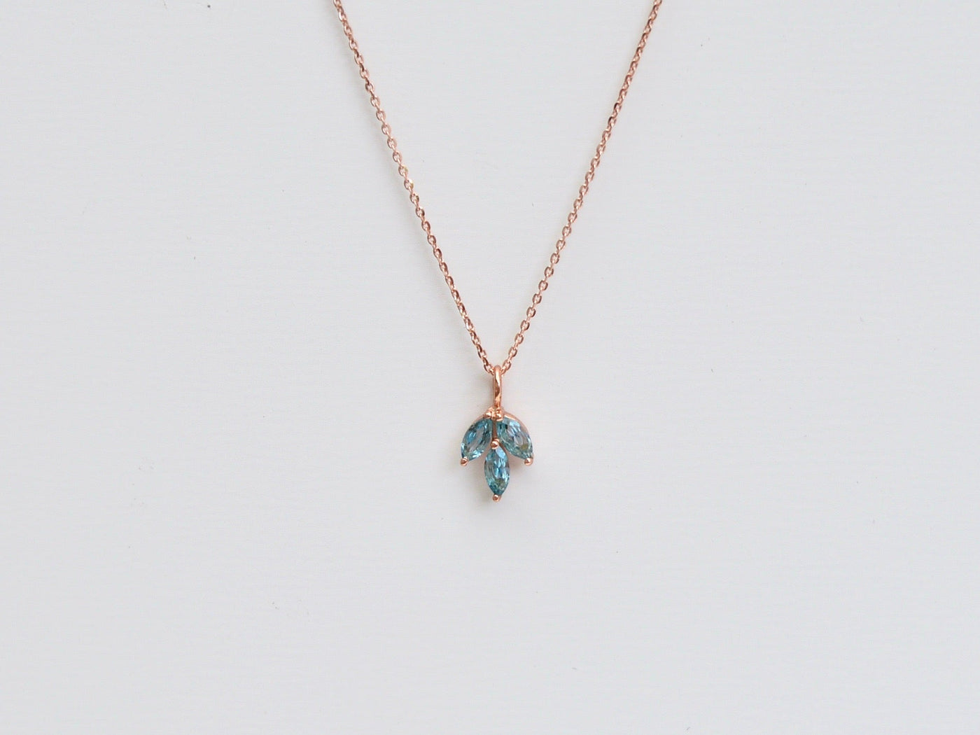 Gracie: Blauer Topas Kette | vergoldet, rosévergoldet, silber