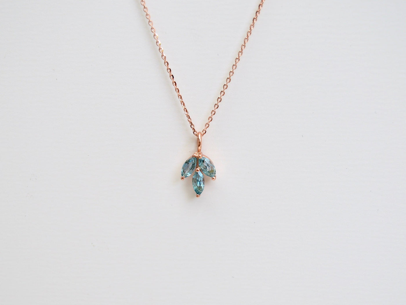 Gracie: Blauer Topas Kette | vergoldet, rosévergoldet, silber