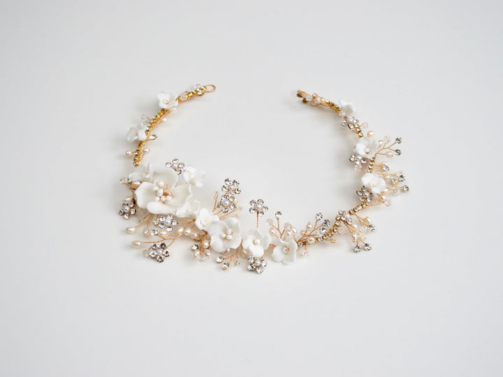 Haarband Sparkling Marguerite | Farbe gold