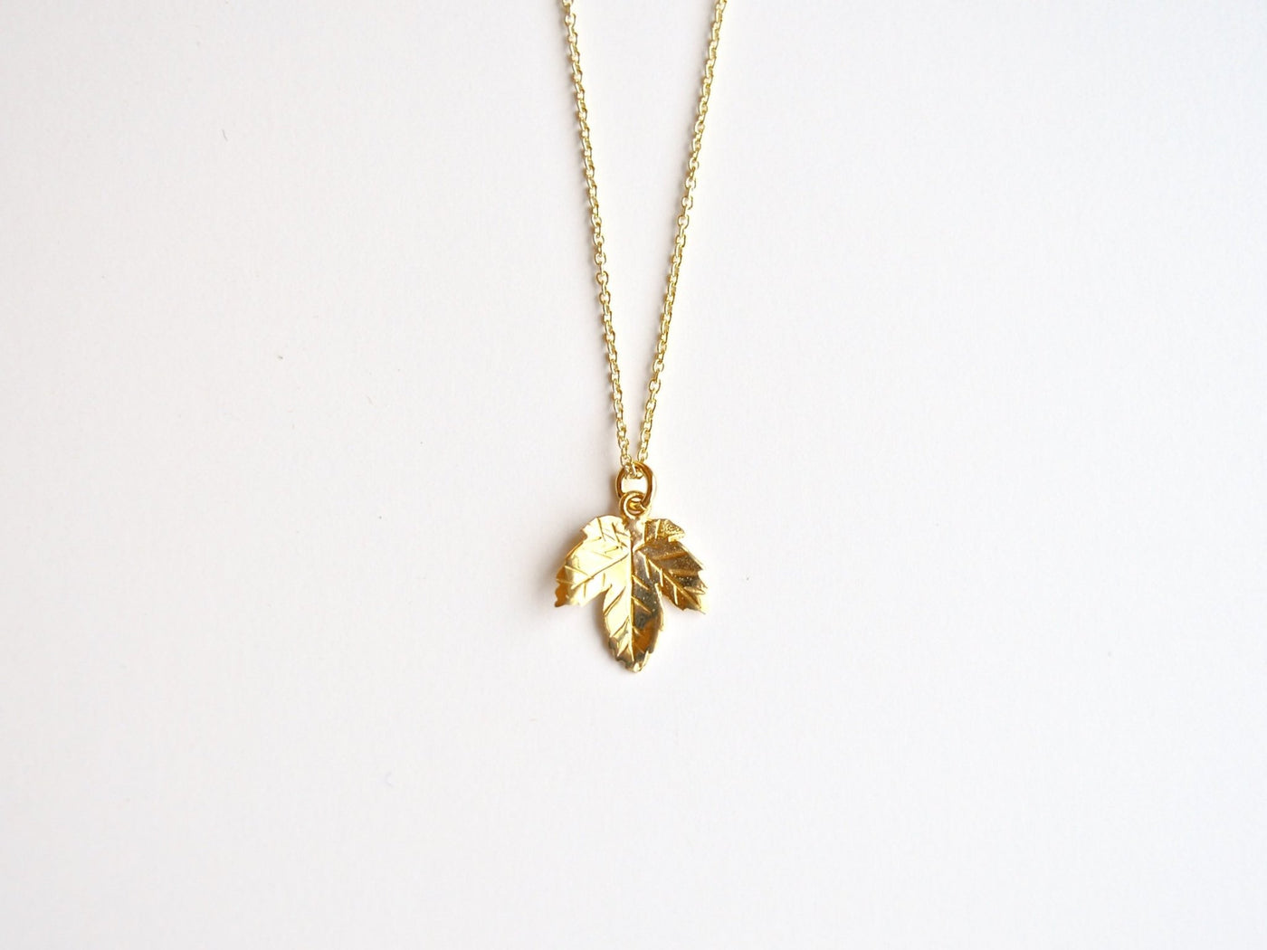Herbstliebe: Kette Maple Leaf - vergoldet, rosé & silber - Mia&Martha by Katja Schmalen