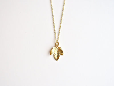 Herbstliebe: Kette Maple Leaf - vergoldet, rosé & silber - Mia&Martha by Katja Schmalen