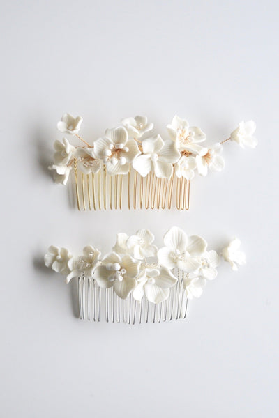 Marguerite: Haarkamm | Farbe gold oder silber