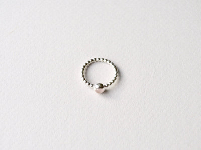 Mini Gem Dot: Rosenquarz Ring Dotty silber - Mia&Martha by Katja Schmalen