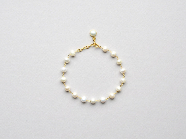 Natural Pearls: Edles Perlenarmband vergoldet - Mia&Martha by Katja Schmalen