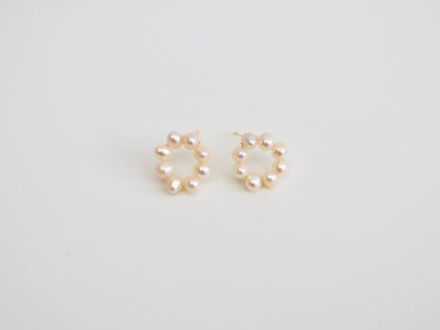 Natural Pearls: Perlenstecker Circle | vergoldet