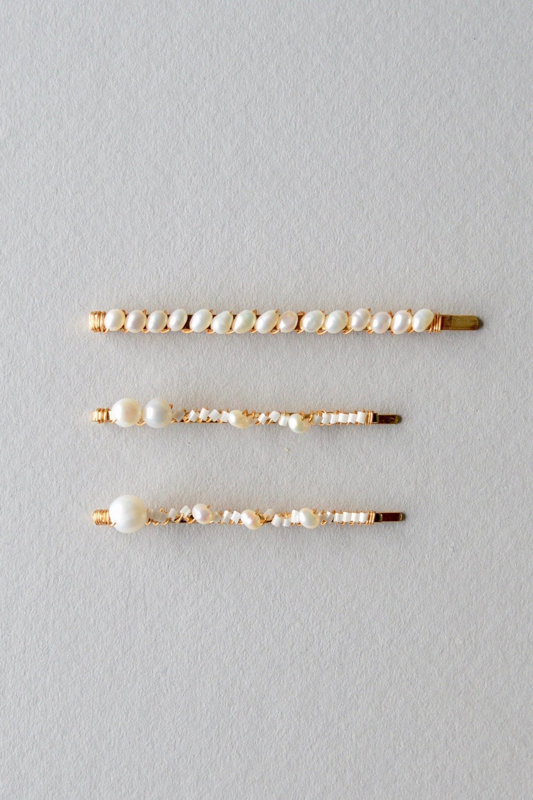 Natural Pearls: Perlen Haarspange Elvy | Farbe gold