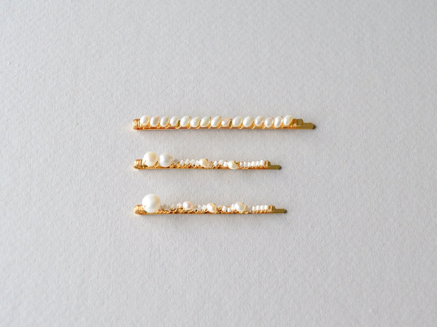 Natural Pearls: Perlen Haarspange Lovis | Farbe gold