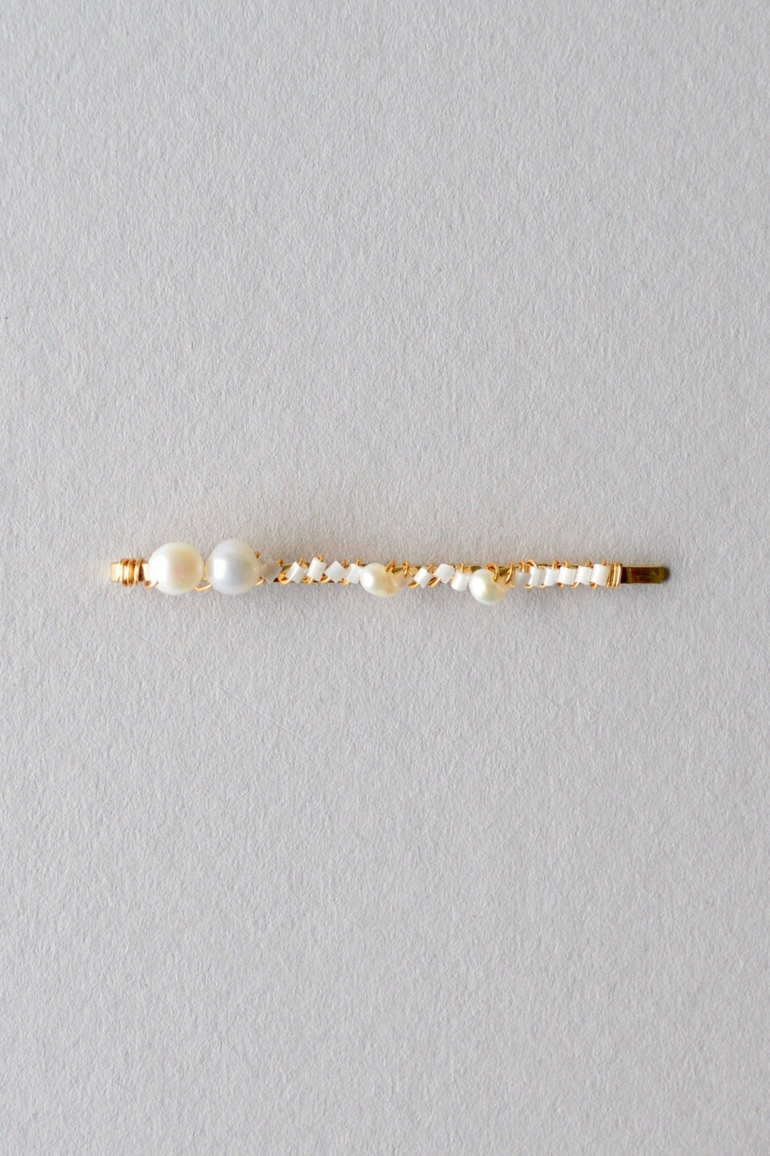 Natural Pearls: Perlen Haarspange Lovis | Farbe gold