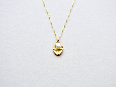 Oysters & Pearls: Muschelohrringe mit Perlen vergoldet - Mia&Martha by Katja Schmalen