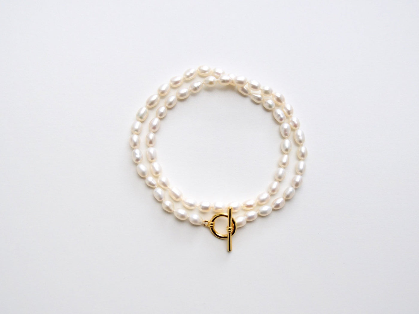 Pearl Collection: Bracelet & Choker in einem | vergoldet
