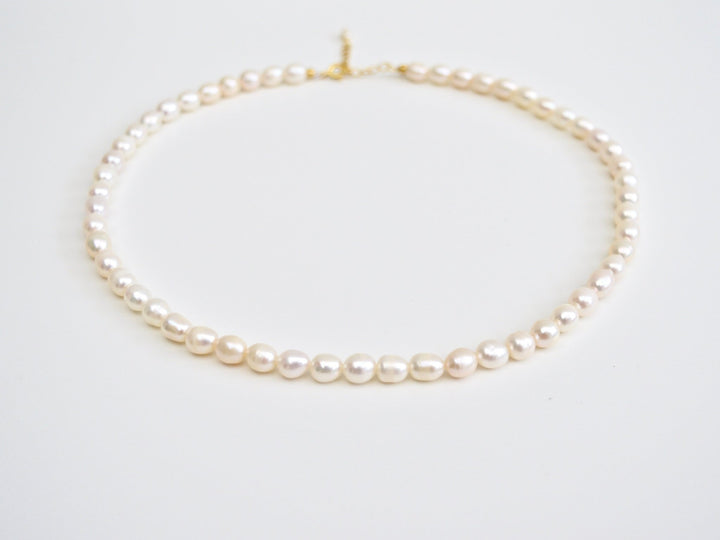 Pearl Collection: Kurze Perlenkette Choker | vergoldet