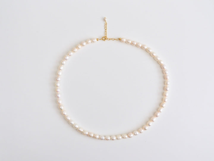 Pearl Collection: Kurze Perlenkette Choker | vergoldet