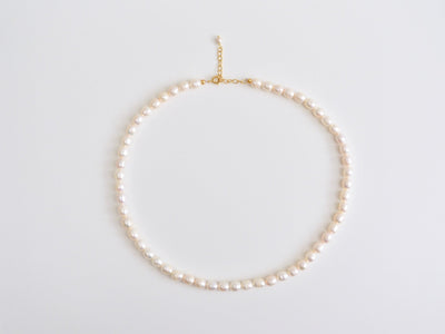 Pearl Collection: Kurze Perlenkette Choker | vergoldet