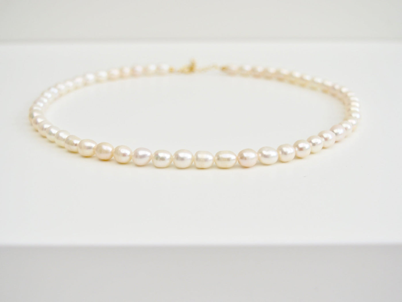 Pearl Collection: Kurze Perlenkette Choker | vergoldet