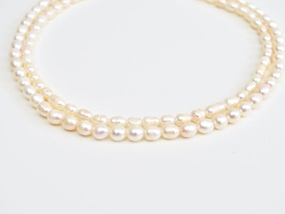 Pearl Collection: Kurze Perlenkette Choker | vergoldet