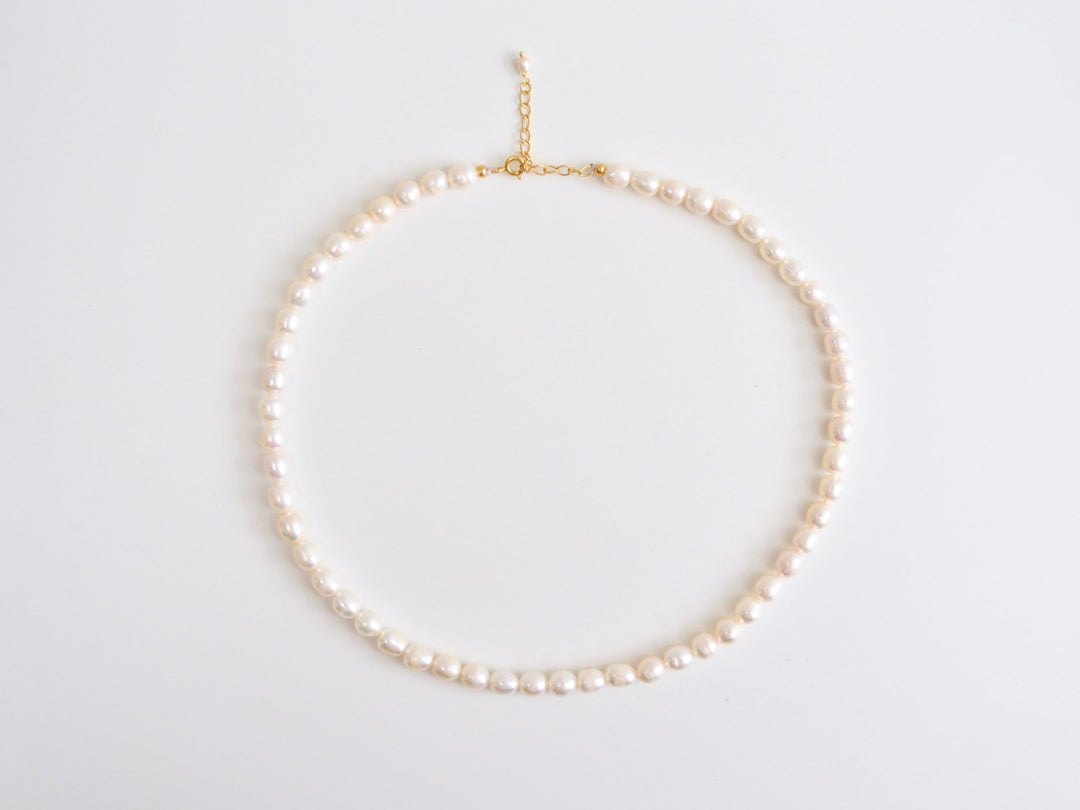 Pearl Collection: Kurze Perlenkette Choker | vergoldet