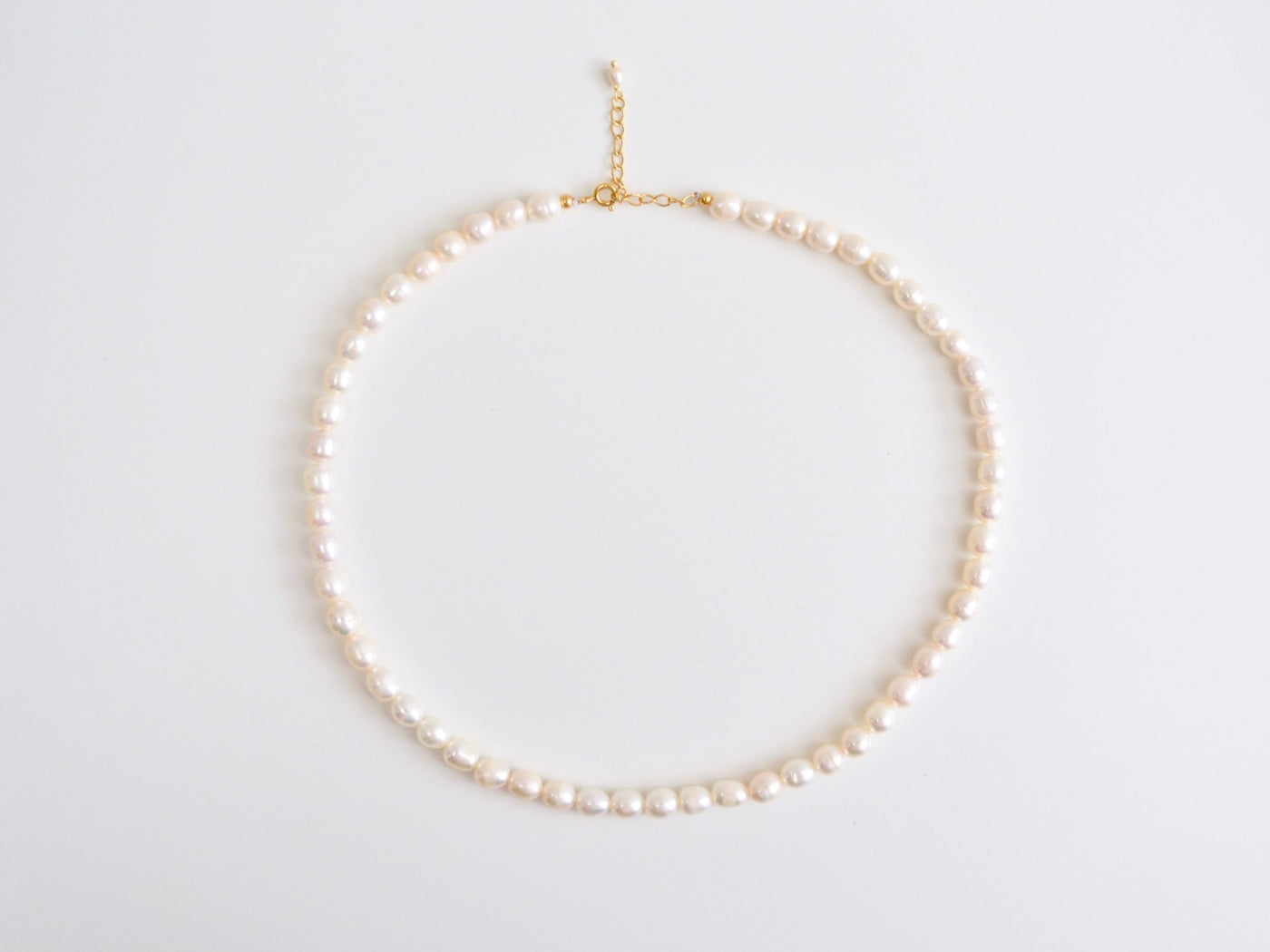 Pearl Collection: Kurze Perlenkette Choker | vergoldet