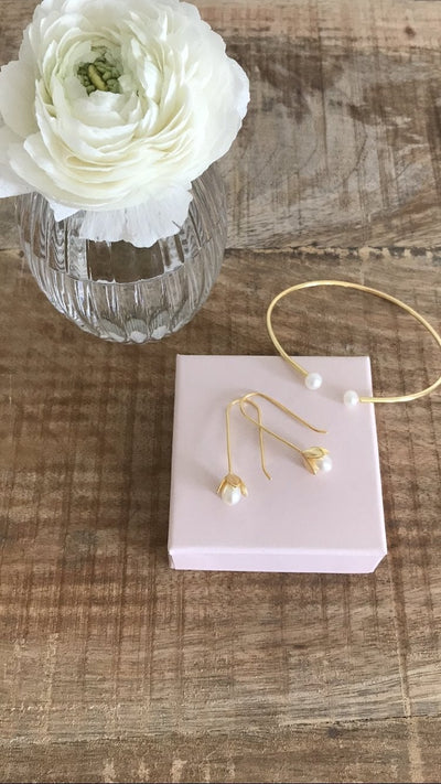 Pearl Collection: Perlen Armspange | vergoldet, rosévergoldet, silber