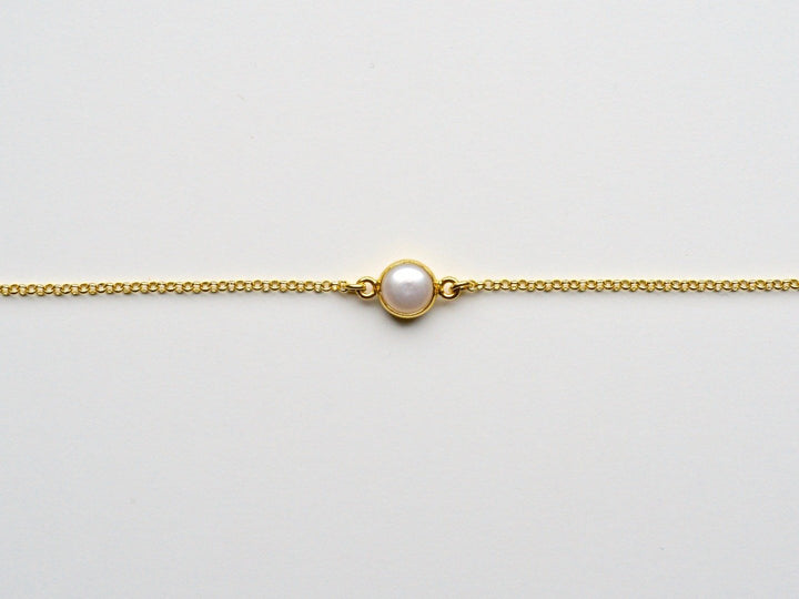 Pearls: Zartes Perlen Armkettchen vergoldet - Mia&Martha by Katja Schmalen