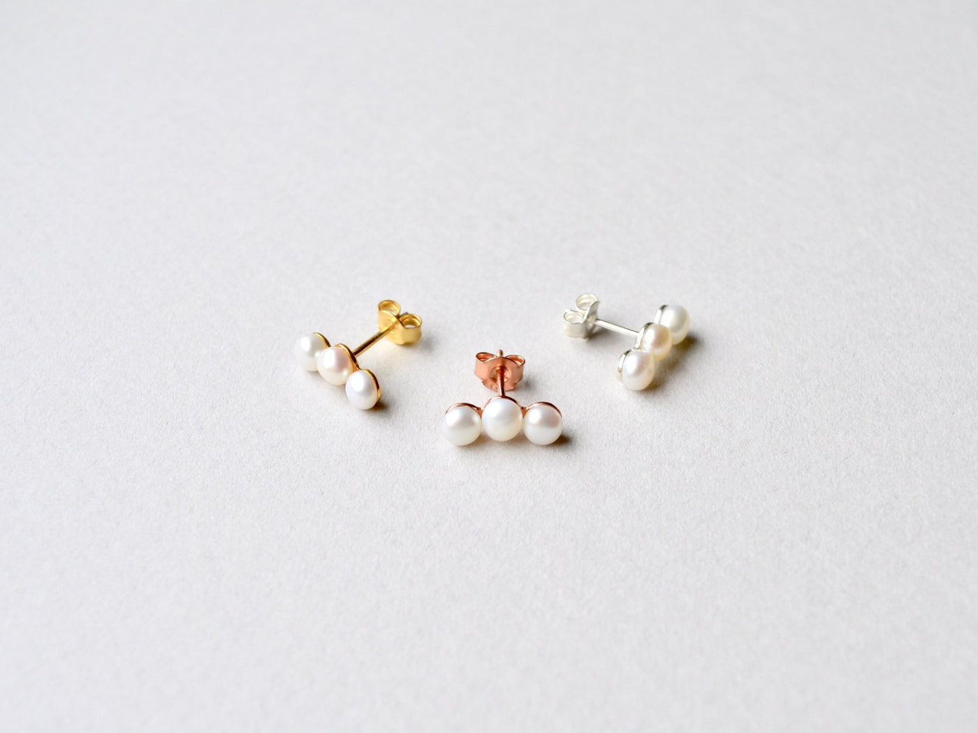 Perlen Climber Ohrstecker | vergoldet, rosévergoldet, silber - Mia&Martha by Katja Schmalen