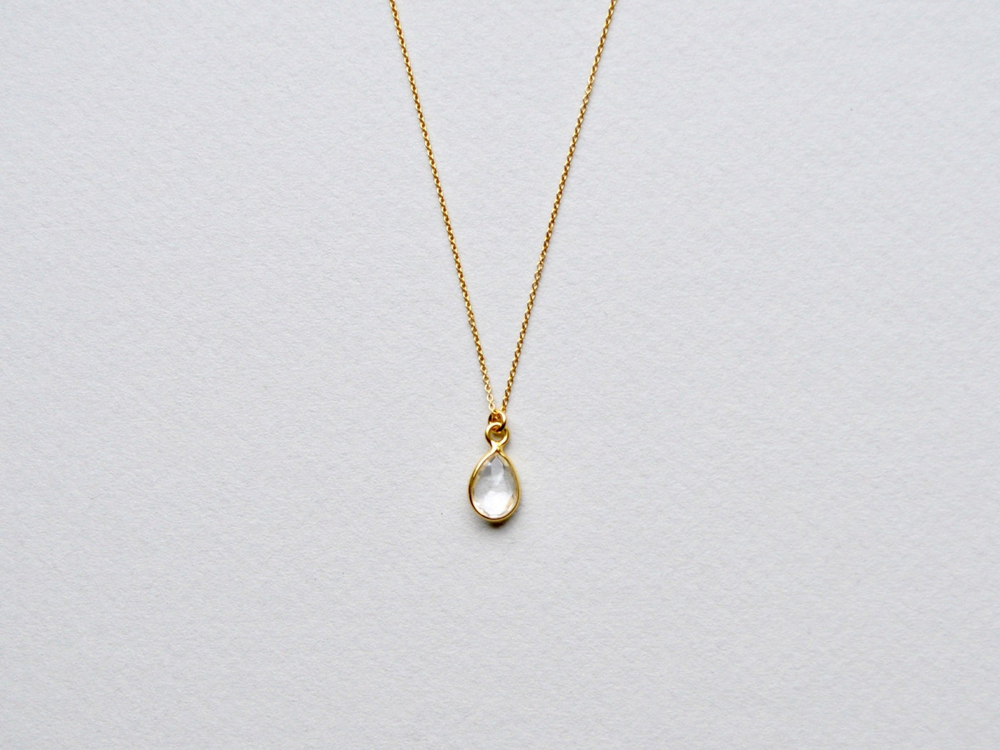 Rock Crystal: Quarz Kette vergoldet - Mia&Martha by Katja Schmalen