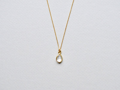 Rock Crystal: Quarz Kette vergoldet - Mia&Martha by Katja Schmalen