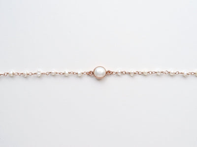 Sag ja: Zartes Perlen Armband rosévergoldet - Mia&Martha by Katja Schmalen