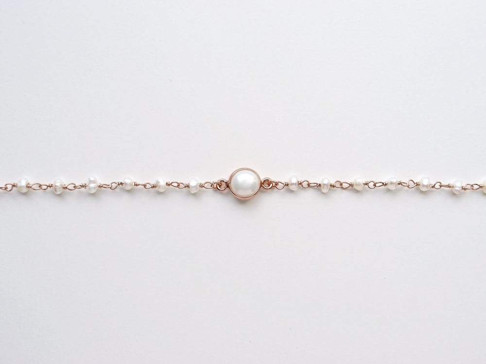 Sag ja: Zartes Perlen Armband rosévergoldet - Mia&Martha by Katja Schmalen