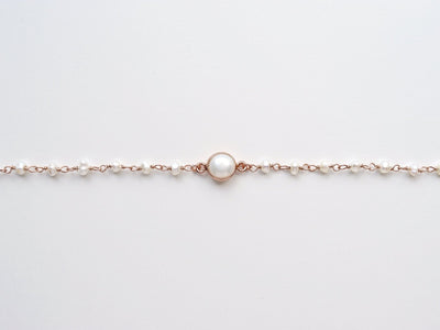 Sag ja: Zartes Perlen Armband rosévergoldet - Mia&Martha by Katja Schmalen