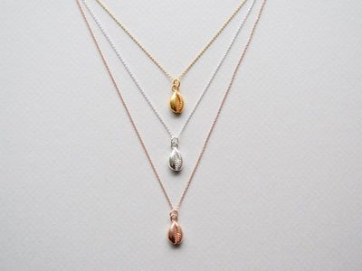 Sealife Collection: Cowrie Muschel Kette | vergoldet, rosévergoldet, silber - Mia&Martha by Katja Schmalen