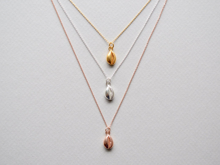 Sealife Collection: Cowrie Muschel Kette | vergoldet, rosévergoldet, silber - Mia&Martha by Katja Schmalen