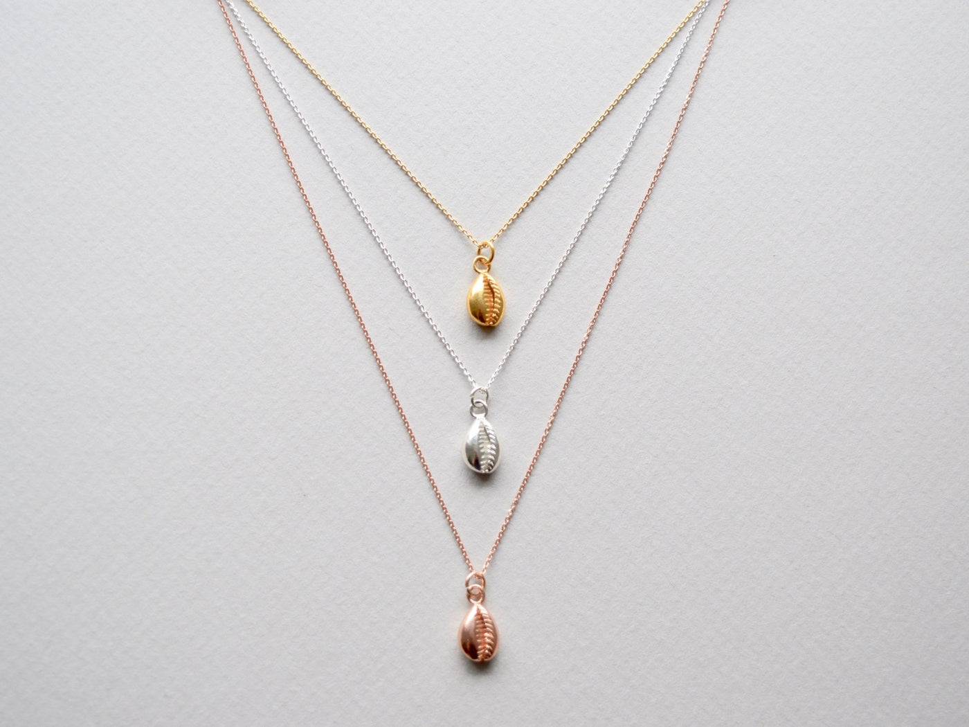 Sealife Collection: Cowrie Muschel Kette | vergoldet, rosévergoldet, silber - Mia&Martha by Katja Schmalen