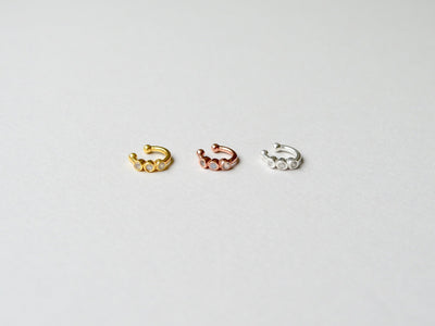 Singles: Mondstein Ear Cuff | vergoldet, rosévergoldet, silber - Mia&Martha by Katja Schmalen