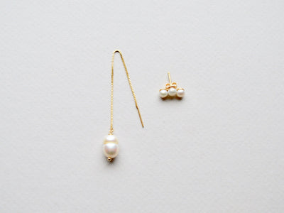 Singles: Threader Barockperle vergoldet - Mia&Martha by Katja Schmalen