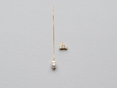 Singles: Threader Barockperle vergoldet - Mia&Martha by Katja Schmalen