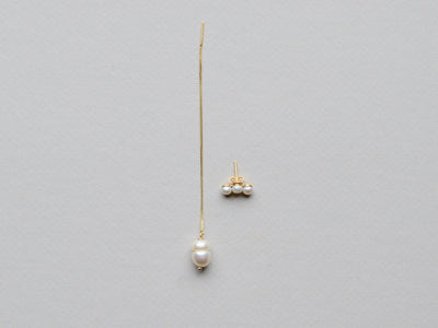 Singles: Threader Barockperle vergoldet - Mia&Martha by Katja Schmalen