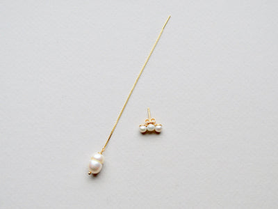 Singles: Threader Barockperle vergoldet - Mia&Martha by Katja Schmalen