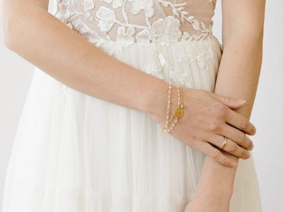 So zart: Mondstein Armband vergoldet - Mia&Martha by Katja Schmalen