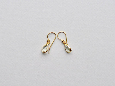 Something Green: Ohrringe Prasiolith vergoldet - Mia&Martha by Katja Schmalen