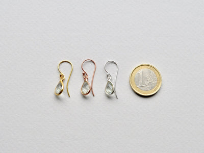 Something Green: Ohrringe Prasiolith vergoldet - Mia&Martha by Katja Schmalen