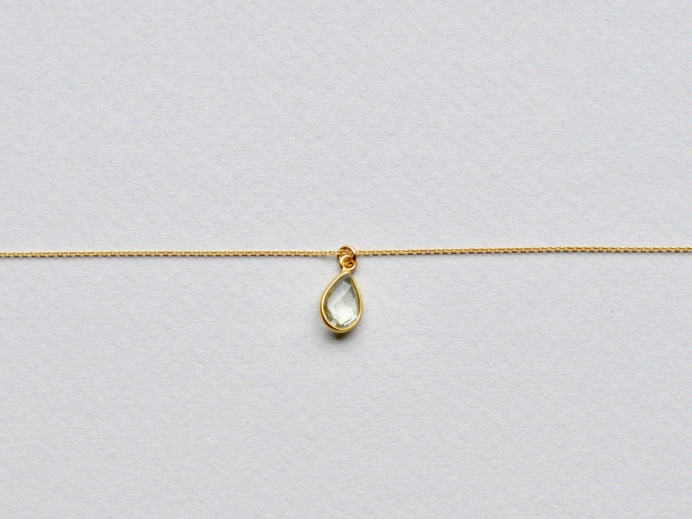 Something Green: Prasiolith Kette vergoldet - Mia&Martha by Katja Schmalen