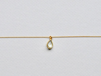 Something Green: Prasiolith Kette vergoldet - Mia&Martha by Katja Schmalen