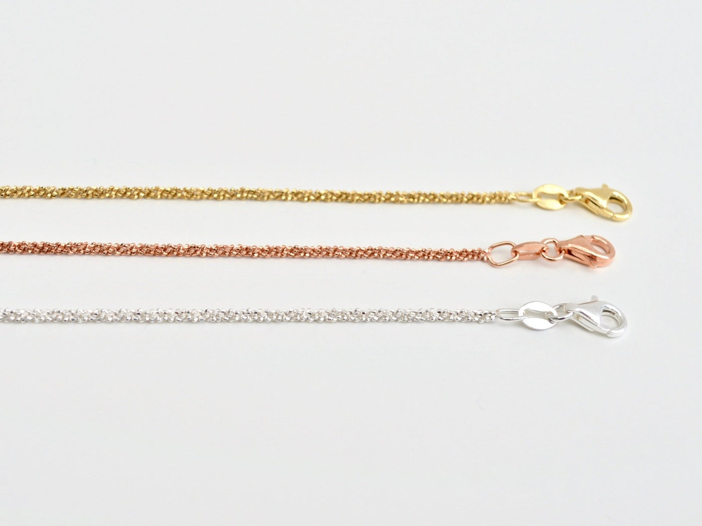 Sparkling Twist: Cooles Armkettchen | vergoldet, rosévergoldet, silber