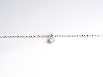 Tiny Gems: Armband Aqua Chalcedon | vergoldet, rosévergoldet, silber