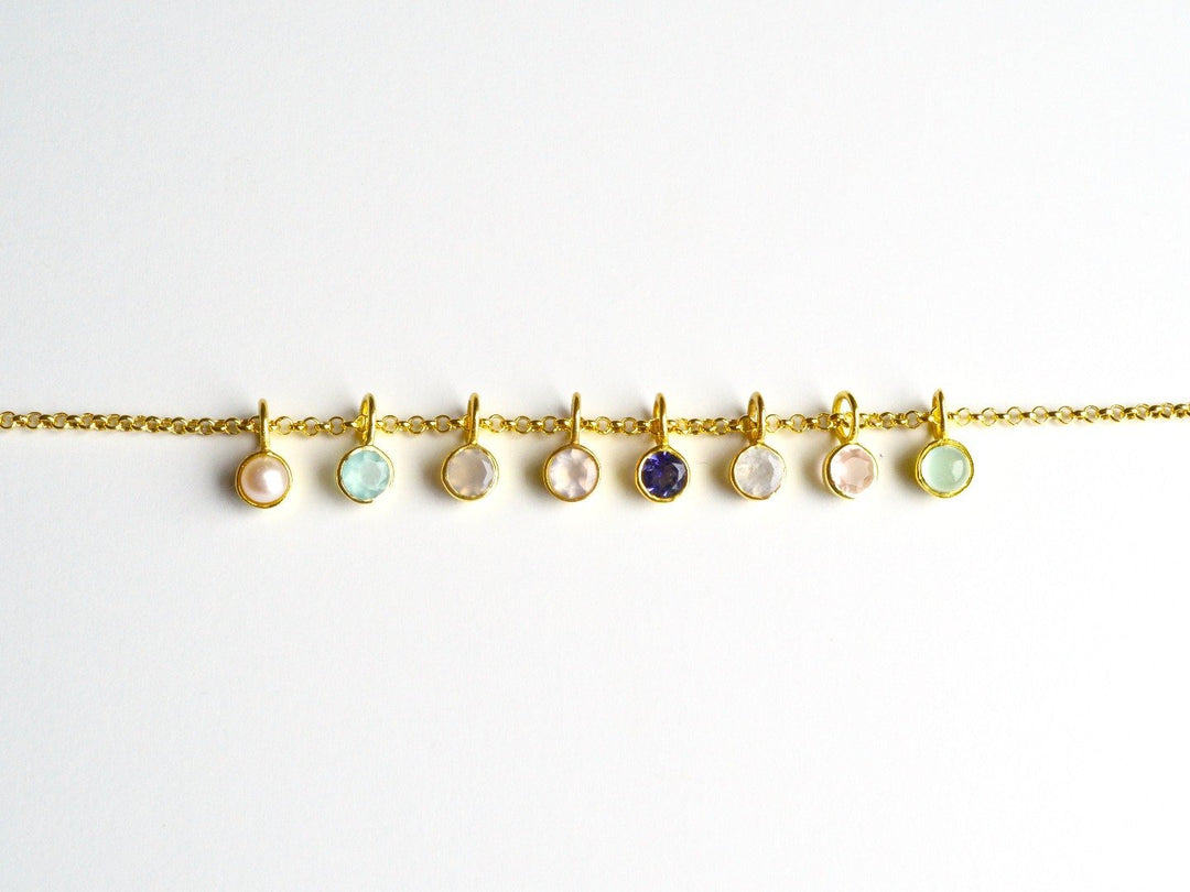 Tiny Gems: Armband Mondstein vergoldet - Mia&Martha by Katja Schmalen