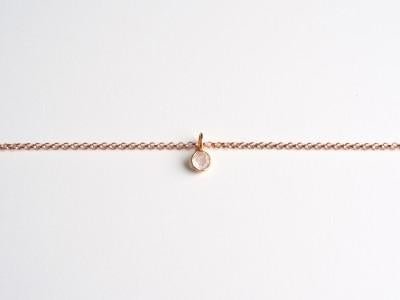 Tiny Gems: Rosenquarz Armband | vergoldet, rosévergoldet, silber