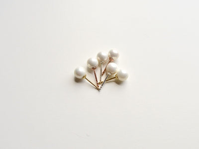 Tiny Pearls: Winzige Perlen Ohrstecker vergoldet - Mia&Martha by Katja Schmalen