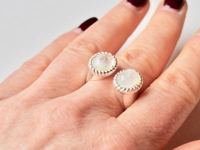 Unikat: Statement Ring mit Mondstein silber - Mia&Martha by Katja Schmalen