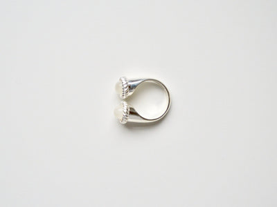 Unikat: Statement Ring mit Mondstein silber - Mia&Martha by Katja Schmalen
